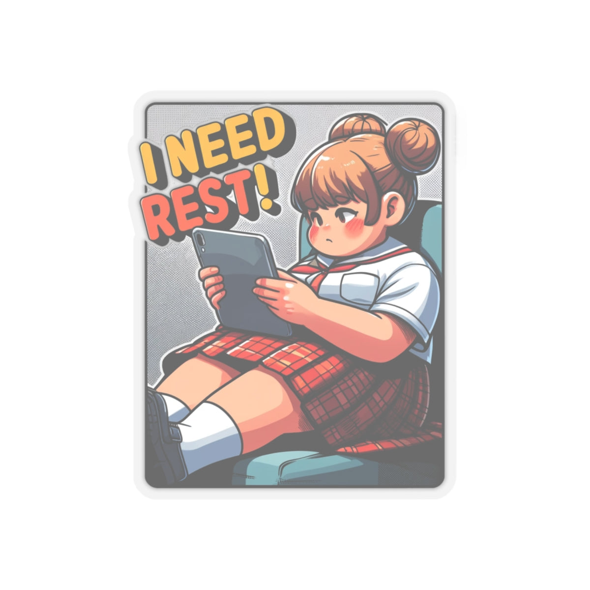I need rest Kiss-Cut Sticker
