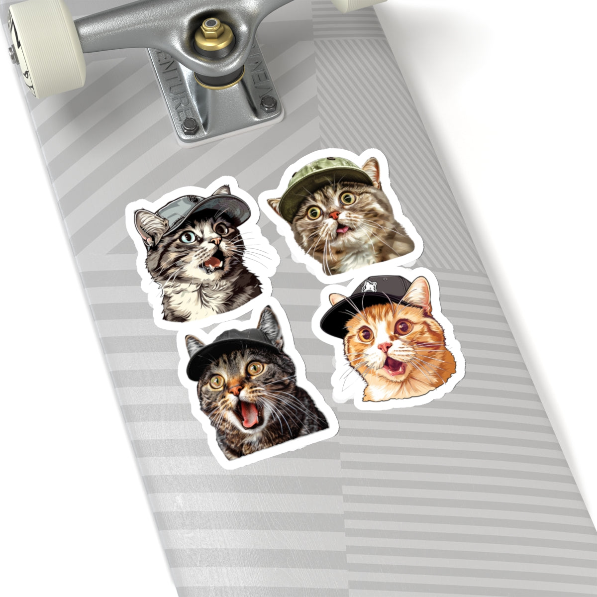 Cool Snooty cats meme Kiss-Cut Sticker