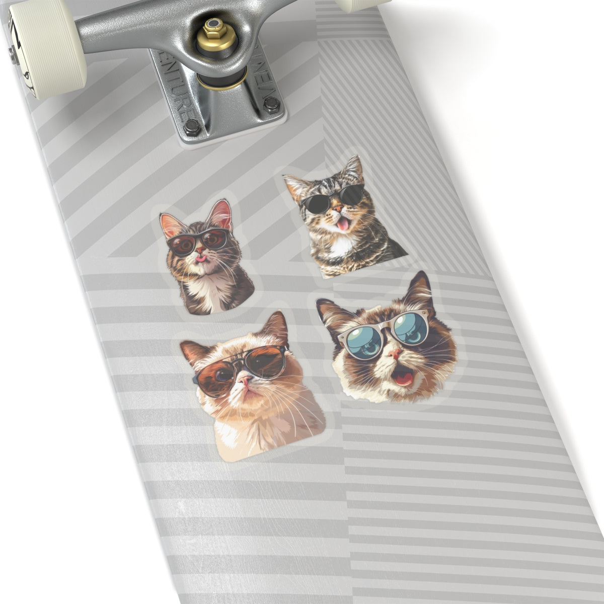 Sunglass Snooty cats meme Kiss-Cut Sticker