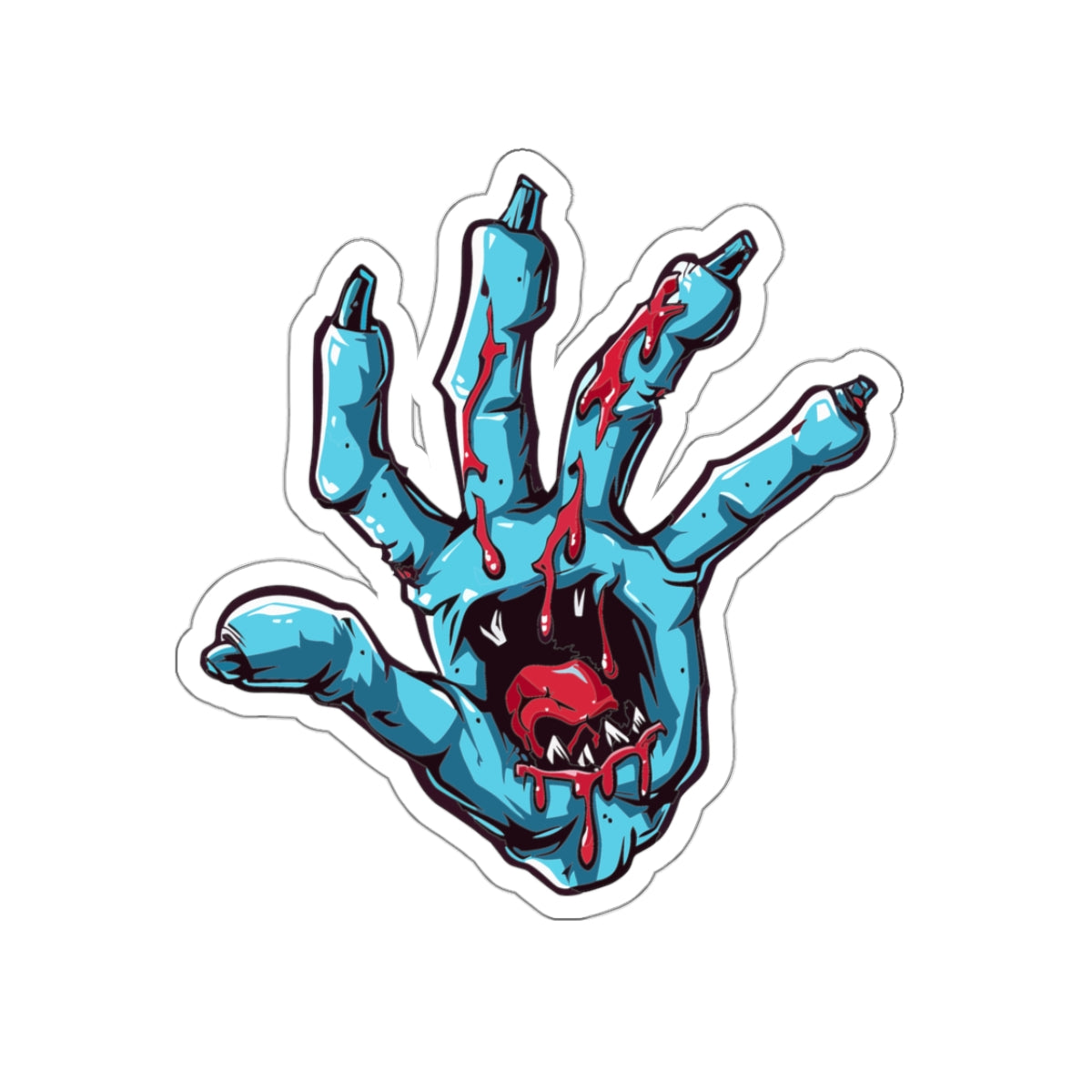 Monster hand Kiss-Cut Sticker