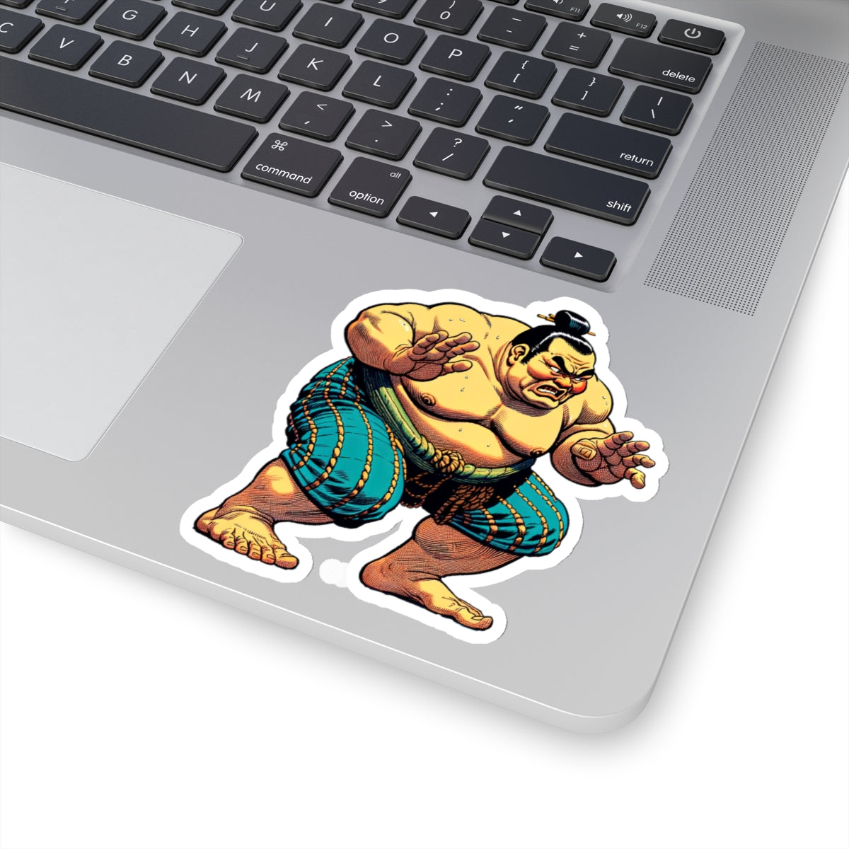 Angry Japan Sumo Kiss-Cut Stickers