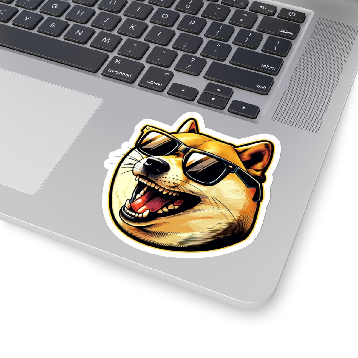 Happy Doge Kiss-Cut Sticker