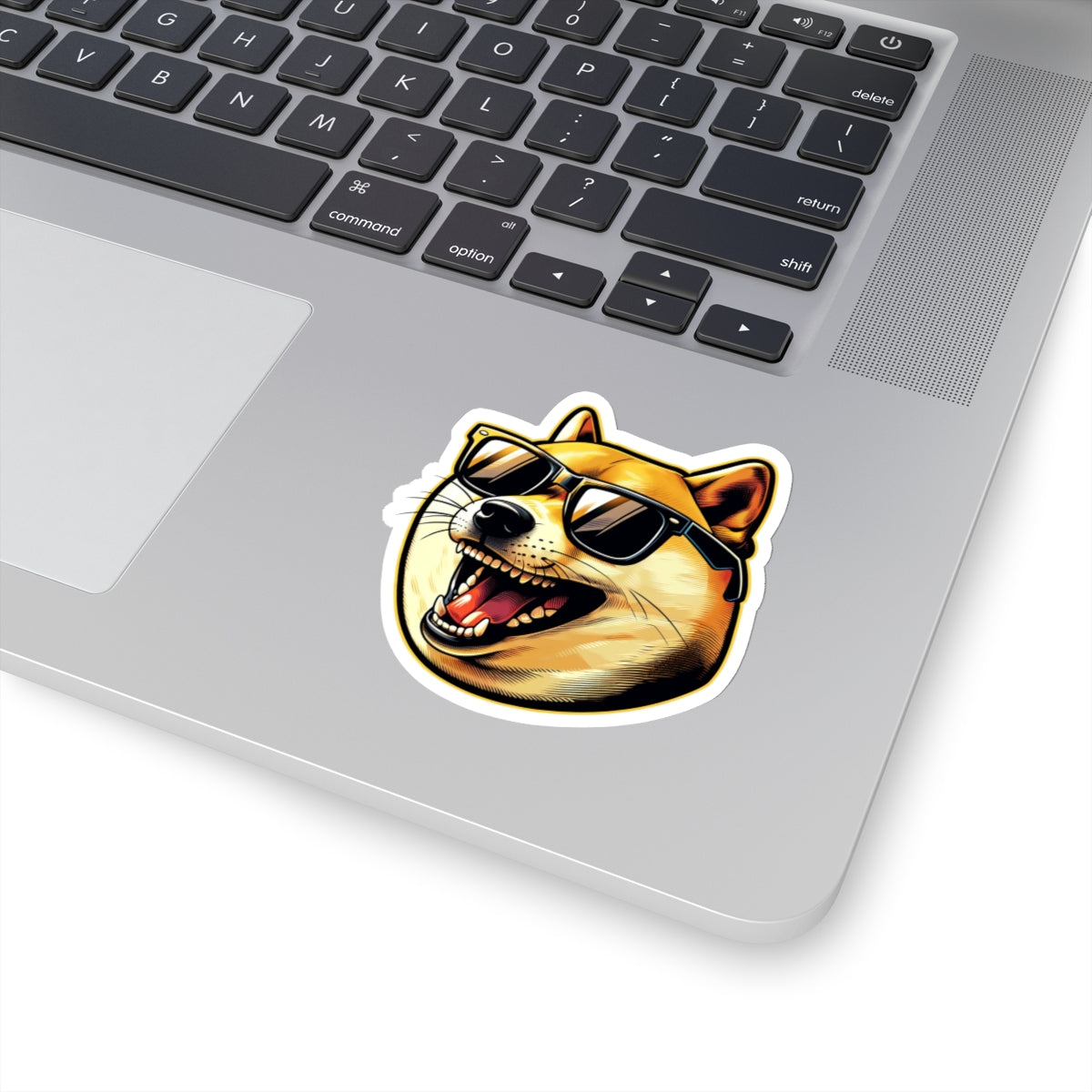 Happy Doge Kiss-Cut Sticker