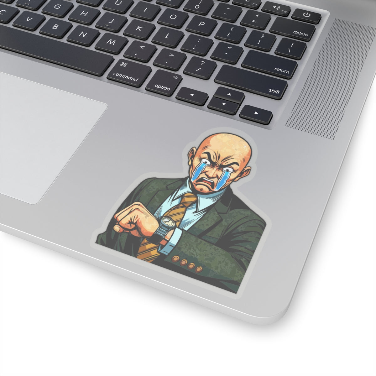 Angry Teacher when you are late Kiss-Cut Stickers