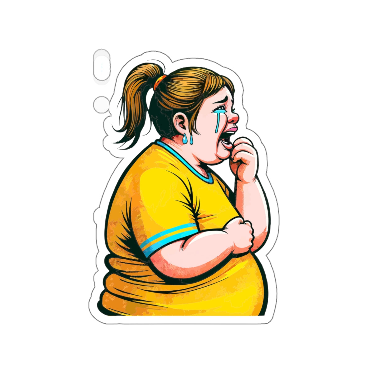 When You On A Diet Belike Kiss-Cut Stickers